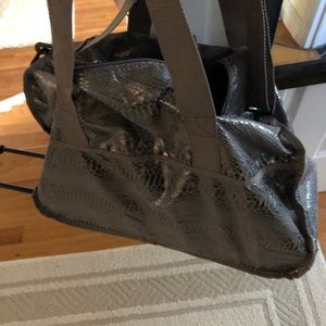 Carry On Metallic Brown Bag